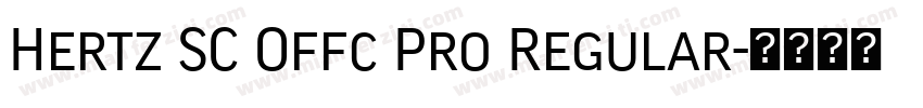 Hertz SC Offc Pro Regular字体转换
